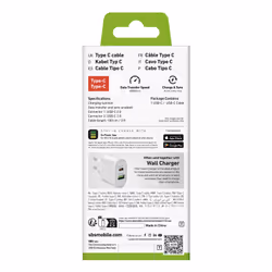 SBS TECABLETCC10W câble USB USB 2.0 1 m USB C Blanc - Vue supplémentaire 3