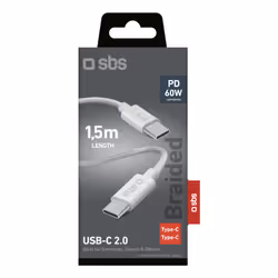 SBS TECABLETISSUE2G câble USB 2 m USB C Gris - Vue supplémentaire 3