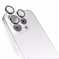 SBS TESINCAMGLIP14P, Cache objectif, Noir, Verre, Silicone, Apple, iPhone 14 Pro, 14 Pro Max, Résistant aux rayures