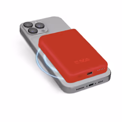SBS TEBB5000MAG1CR, 5000 mAh, Lithium Polymère (LiPo), Recharge sans fil, Rouge