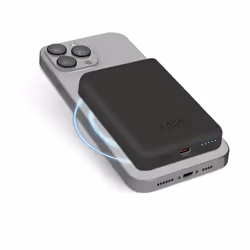 SBS TEBB5000MAG1CK, 5000 mAh, Lithium Polymère (LiPo), Recharge sans fil, Noir