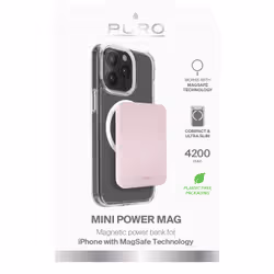 PURO PUFCBB40P2MAGROSE banque d'alimentation électrique Lithium Polymère (LiPo) 4000 mAh Recharge sans fil Rose - Vue supplémentaire 6