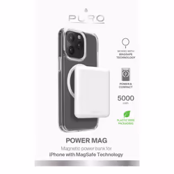 PURO Power Mag 5000 mAh Recharge sans fil Blanc