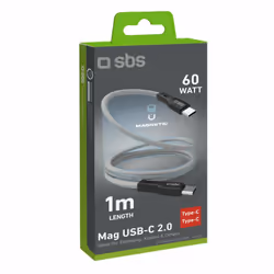 SBS Câble USB-C - USB-C avec finition magnétique, 1 m - Vue supplémentaire 2