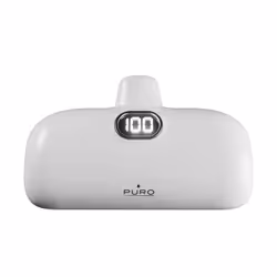 PURO PUFCBB50C1USBCPLUG banque d'alimentation électrique 5000 mAh Blanc