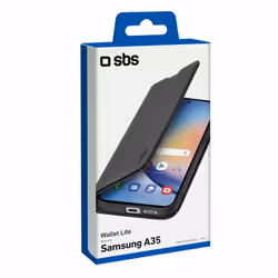 SBS TEBKLITESAA35K coque de protection pour téléphones portables 16,8 cm (6.6") Étui avec portefeuille Noir