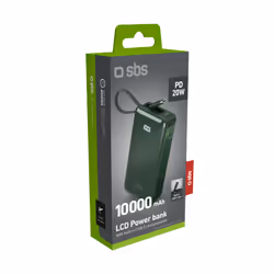 SBS TTBB10000LCDTCPD20G banque d'alimentation électrique 10000 mAh Vert - Vue supplémentaire 4