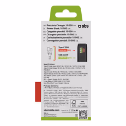 SBS TTBB10000LCDTCPD20K banque d'alimentation électrique Lithium-Ion (Li-Ion) 10000 mAh Noir - Vue supplémentaire 3