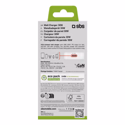 SBS TETRGAN1C30SLIM chargeur d'appareils mobiles Universel Blanc Secteur Charge rapide Intérieure - Vue supplémentaire 4