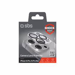 SBS TECAMGLIP16PK écran et protection arrière de téléphones portables Protecteur d'objectif caméra Apple 1 pièce