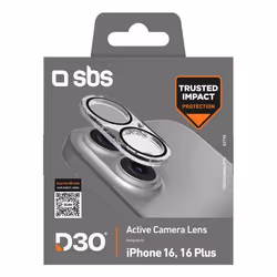 SBS TED3OCAMGLIP16 écran et protection arrière de téléphones portables Protecteur d'objectif caméra Apple 1 pièce(s) - Vue supplémentaire 4