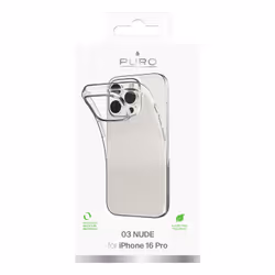 PURO 0.3 Nude Housse iPhone 16 Pro TPU Transparent - Vue supplémentaire 4