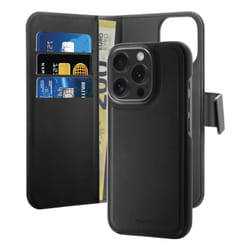 PURO Wallet Detachable 6.3" Étui avec portefeuille Noir