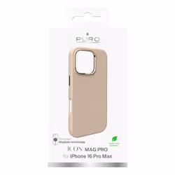 PURO Icon Mag Pro Housse iPhone 16 Pro Max Beige - Vue supplémentaire 3