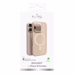 PURO Daylight Housse iPhone 16 Pro Max Beige, Translucide - Vue supplémentaire 4