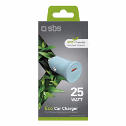 SBS TECRPD25LBGRS chargeur d'appareils mobiles Universel Cyan Allume-cigare Charge rapide Auto