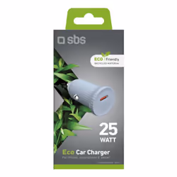 SBS TECRPD25LGGRS chargeur d'appareils mobiles Universel Bleu Allume-cigare Charge rapide Auto