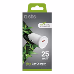 SBS TECRPD25WGRS chargeur d'appareils mobiles Universel Cyan Allume-cigare Charge rapide Auto