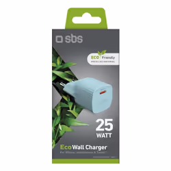 SBS TETR1CPD25LBGRS chargeur d'appareils mobiles Universel Cyan Secteur Charge rapide Intérieure