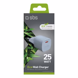 SBS TETR1CPD25LGGRS chargeur d'appareils mobiles Universel Bleu clair Secteur Charge rapide Intérieure