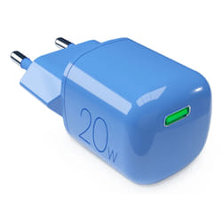 PURO PUFCMTCUSBC20WGBLUE chargeur d'appareils mobiles Smartphone, Tablette Bleu Secteur Charge rapide Intérieure