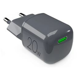 PURO PUFCMTCUSBC20WGDKGR chargeur d'appareils mobiles Smartphone, Tablette Gris Secteur Charge rapide Intérieure