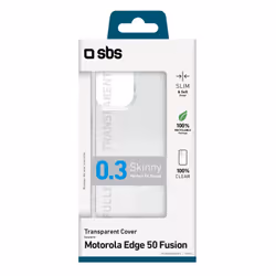 SBS TESKINMOE50FT coque de protection pour téléphones portables 17 cm (6.7") Housse Transparent