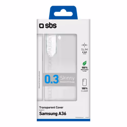 SBS TESKINSAA36T coque de protection pour téléphones portables 17 cm (6.7") Housse Transparent