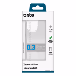 SBS TESKINMOG55T coque de protection pour téléphones portables 16,5 cm (6.49") Housse Translucide