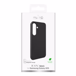 PURO PUSGS25ICONMAGBLK Housse Samsung Galaxy S25 silicone Noir - Vue supplémentaire 3
