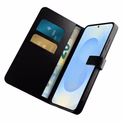 PURO Wallet Stand Étui avec portefeuille Galaxy S25+ Noir - Vue supplémentaire 2