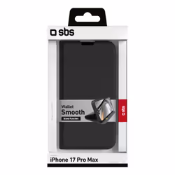 SBS TEWALIP1769K coque de protection pour téléphones portables 17,5 cm (6.9") Étui avec portefeuille Noir - Vue supplémentaire 2