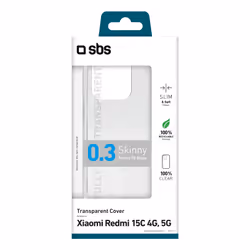 SBS Skinny coque de protection pour téléphones portables 17,5 cm (6.9") Housse Transparent - Vue supplémentaire 2
