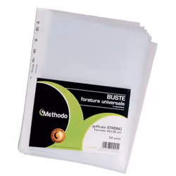 Methodo X212405, A4, Translucide, Polypropylène (PP), 220 mm, 300 mm, 50 pièce(s)