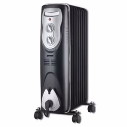 Zephir ZRA1517, Radiateur, Huile, Huile, Intérieure, Sol, Noir, Gris