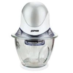 Zephir ZHC4604 hachoir électrique 0,8 L 300 W Argent, Transparent, Blanc