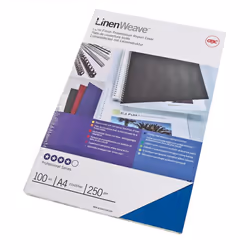 GBC Plats de couverture LinenWeave 250 g/m² bleu roi (100), A4, Bleu, 250 g/m², Égypte, 100 pièce(s)