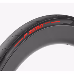 Pirelli P ZERO Race, 26", Route, Pneu tubulaire, Perle pliante, Tout-rond, Sec, Humide, Noir, Rouge