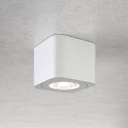 Lampe spot LED 6W - FABAS LUCE - Blanc - IP20 - H: 50mm L: 65mm P: 65mm ø: 80mm