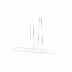 Lustre suspendu moderne Bard LED avec structure rectangulaire en métal blanc et diffuseur en méthacrylate de 52 watts, design ...