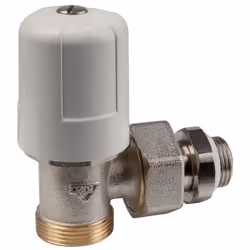 Robinet de radiateur équerre à visser - M 3/8 - Simple réglage - RBM