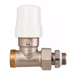 Robinet de radiateur droit à visser - M 1/2' - Thermostatisable - RBM