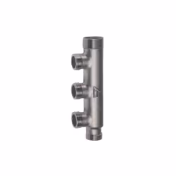 Collecteur chauffage et sanitaire RBM JET-LINE MxF 20x27 composable avec des sorties mâles 1/2Laiton nickelé