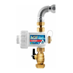 RBM - Filtre magnétique compact mgf Blanc - Raccordement tube cuivre diamètre22mm