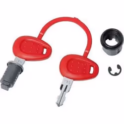 Kit serrure de remplacement - GIVI - E360 E460 E36 E45 E300 E50 - Rouge - Universel - Quatre saisons