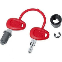 Kit serrure de remplacement - GIVI - E360 E460 E36 E45 E300 E50 - Rouge - Universel - Quatre saisons