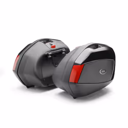 GIVI V35 Monokey Ensemble de cas secondaires Ensemble de boîtiers latéraux, noir-rouge