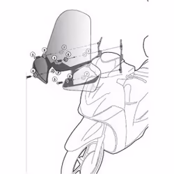 Kit fixation pare brise Givi 357A