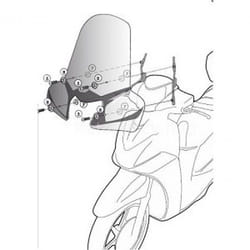 Kit fixation pare brise Givi 357A
