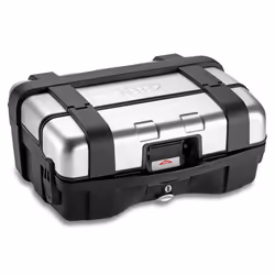 GIVI Trekker 33 Ensemble de boîtiers Monokey avec Housse Alu, noir-argent